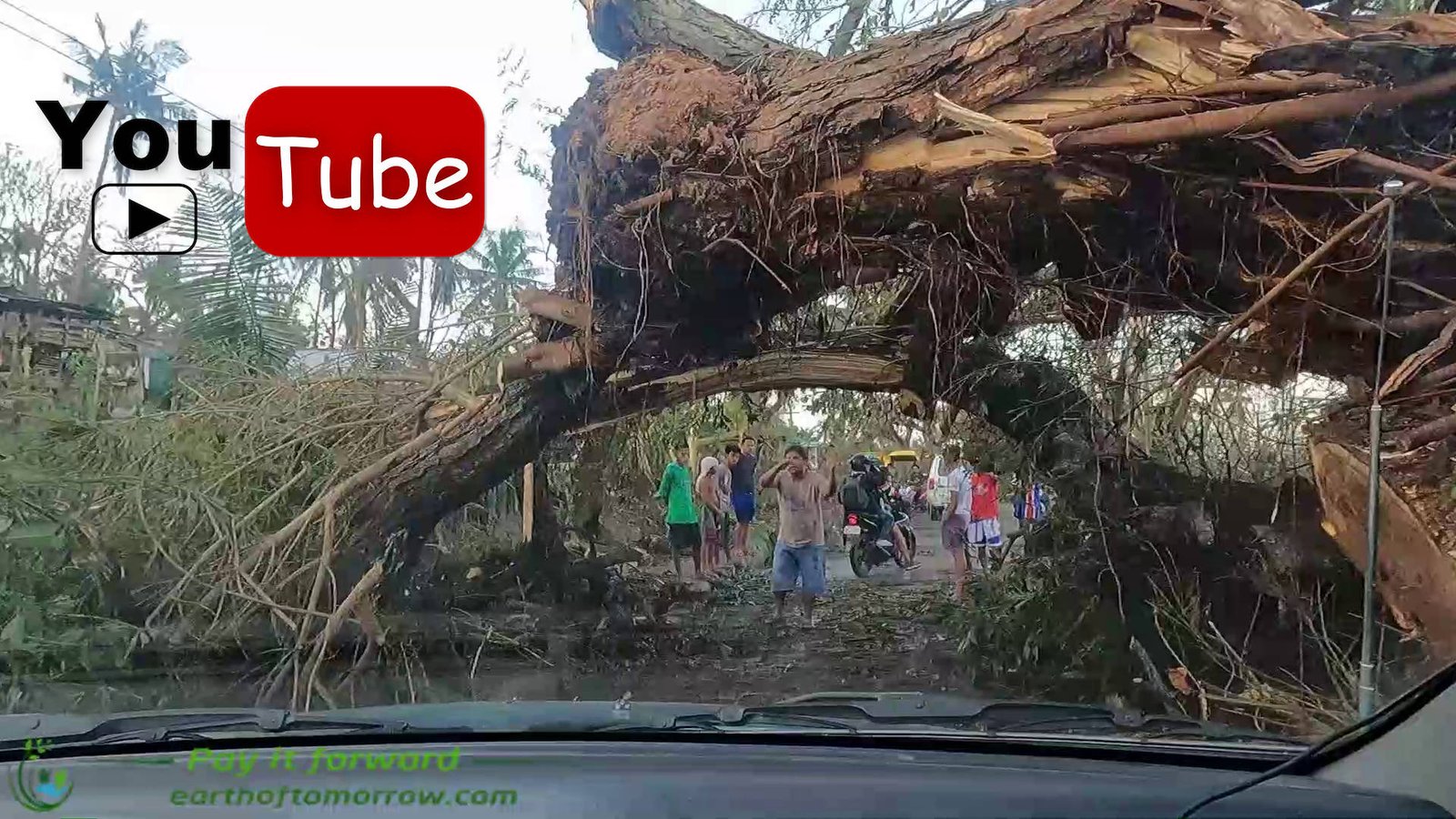 Cebu City to Moalboal in Typhoon OdetteRais aftermath. Video