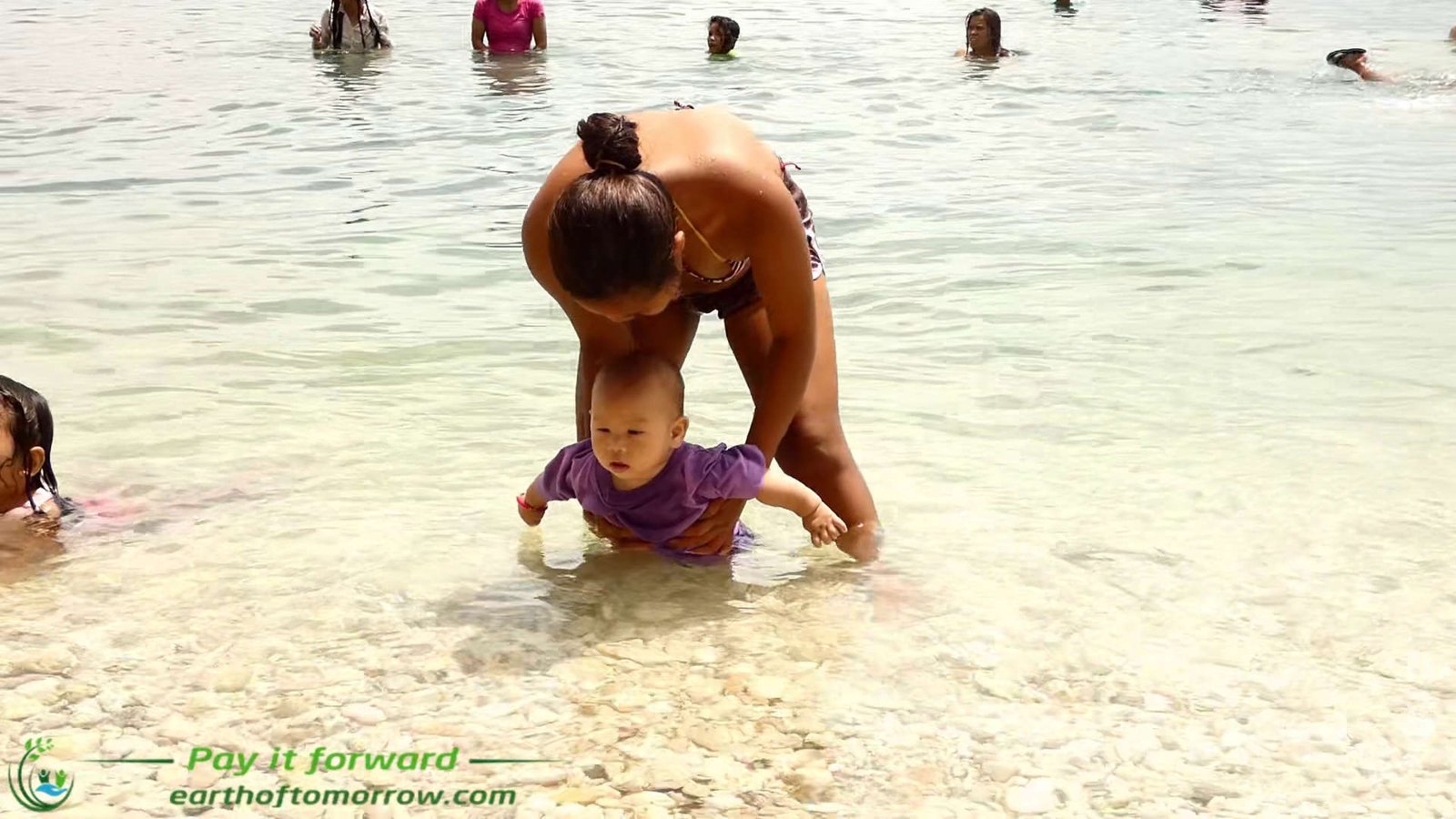 We go to a beach in Ginatilan and swim in the ocean