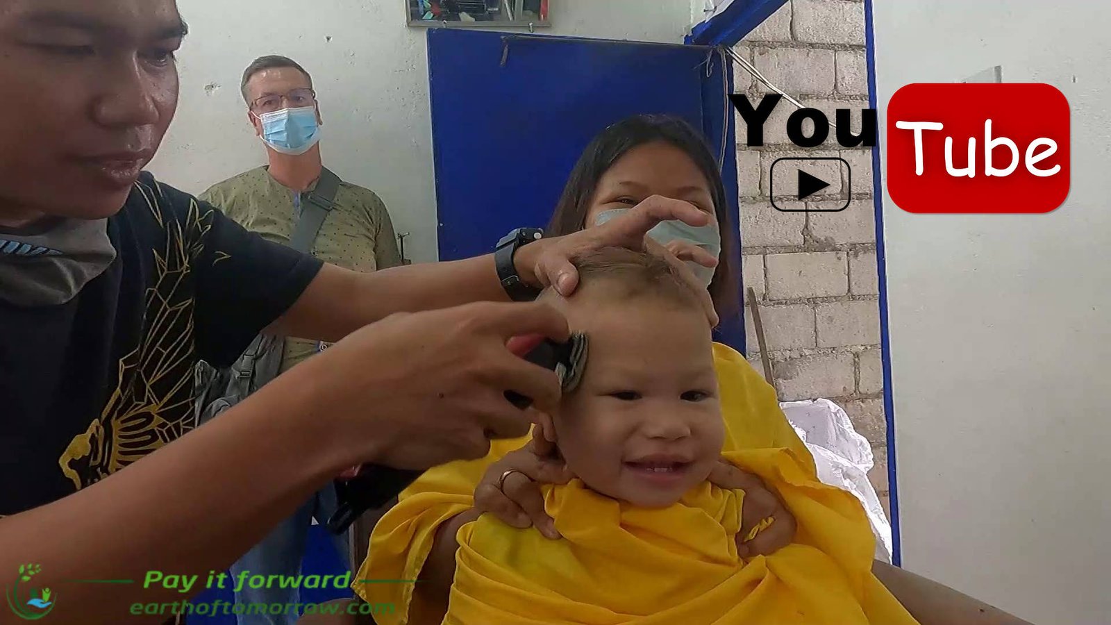 First ever haircut for our baby boy Liam. Video
